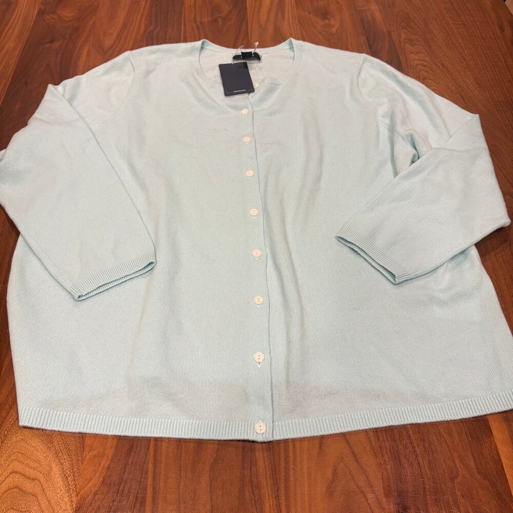NWT Size 2XL Lands End Cashmere Cardigan